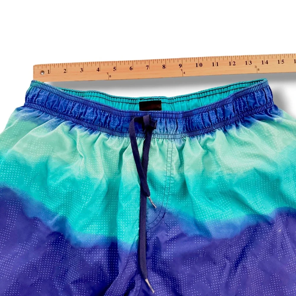 Nike Swim Trunks Men XXL Blue Teal Tie Dye Board Shorts NESSA576